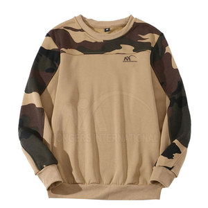 Sweat-shirts décontractés pour hommes personnalisés, en tissu polaire d'hiver 240g, écologiques, haute teneur en polyester/coton, séchage rapide - Product Image 1