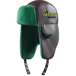 Chapeau d'aviateur en fausse fourrure d'hiver, en cuir PU, avec rabats d'oreille chauds, coupe-vent, pour temps froid - Product Image 1