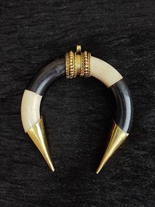 Collier avec pendentif en os de buffle, bijoux tribaux naturels et durables pour femmes, haute qualité - Product Image 5