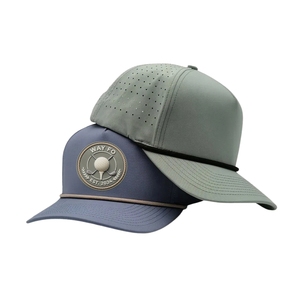 Garment Export Factory Golf <b>Hat</b> Custom Brand Silicone Logo 5 Panel Structured Laser Perforated Rope Caps Injae Vina Golf Vietnam - Product Image 5