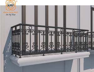 Puertas de Hierro Forjado KHP, Entrada Única, Estilo Retro, Componentes Duraderos de Acero Inoxidable, Hechas en Vietnam, para Casas Elegantes. - Product Image 3