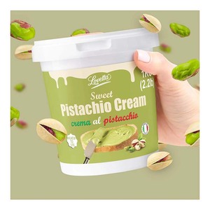 Vente en gros de crème de pistache 1kg de beurre de pistache italien doux pâte en vrac et tartinade pour boulangerie dessert crème glacée pâtisserie - Product Image 1