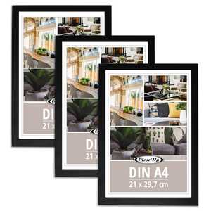 Lot de 3 cadres à affiches noirs DIN A4 21 x 29,7 cm - Product Image 1