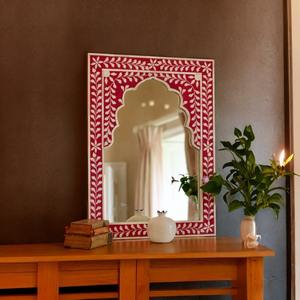 Cadre photo mural décoratif élégant en verre mosaïque rouge et blanc vibrant, écologique, fait à la main, artistique, pour les maisons modernes - Product Image 5