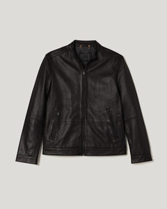 Elegante chaqueta de gamuza de cuello de piel de oveja de lujo para hombres tendencia al por mayor chaqueta de cuero transpirable con logotipo personalizado - Product Image 3