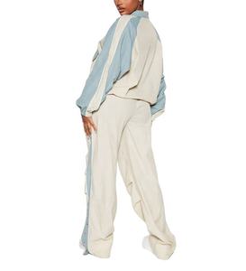 Ensemble de survêtement décontracté pour femmes de haute qualité, léger, à séchage rapide, en polyester respirant, vente en gros - Product Image 4