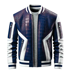 Chaqueta de cuero genuino para motocicleta, solapa privada, ocio, primera capa, piel de vaca, chaqueta de moto para hombre - Product Image 2