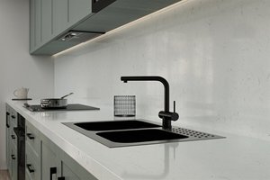 <b>Prime</b> Core Contemporary Custom Kitchen Bathroom Vanity Tops Artificial Quartz Countertops Eco-Friendly Fire Resistant Prefab Cut - Product Image 1