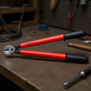 Cisailles à câbles Knipex à tête polie avec poignées isolées, testées VDE - Product Image 3