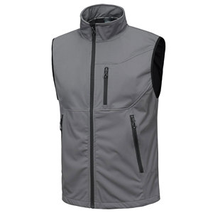 Gilet softshell pour homme personnalisé 2024, haute qualité, respirant, look décontracté, sans manches, vêtement d'hiver, col montant, softshell pour homme - Product Image 1
