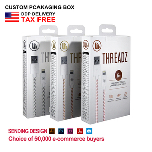 Tùy Chỉnh Cáp USB Bao Bì Sạc Hộp Logo PVC Cửa Sổ Trong Suốt Di Động Người Tiêu Dùng Điện Tử Bao Bì In Hộp - Product Image 6