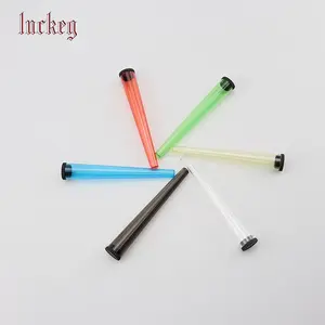 Tubo de sellado de cigarros de plástico desechable colorido precio al por mayor 110mm nebulizador tubo de almacenamiento de cigarrillos de plástico