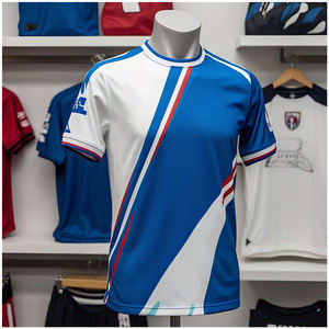 Camiseta de fútbol con cuello redondo para hombre, camiseta de fútbol con sublimación personalizada, ropa de entrenamiento deportivo, camisetas de fútbol - Product Image 1