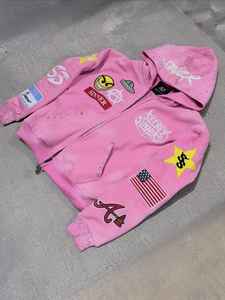 Sudadera con Capucha para Hombre de Alta Calidad, 100% Algodón, Estilo Desgastado, con Cierre, Lavado Ácido, Personalizada, con Pedrería y Costuras Reforzadas - Product Image 2