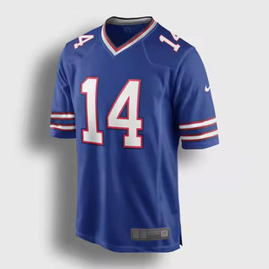 Maillot de football américain unisexe personnalisé, imprimé, en polyester à séchage rapide, respirant, léger, antibactérien, pour équipe - Product Image 1