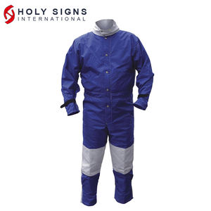 Trajes Sand Blast de calidad premium hechos de tela de algodón con su logotipo personalizado Overol Sand Blast transpirable anticorte - Product Image 6