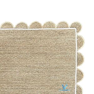 Gran oferta de Vietrustic, alfombras de fibra Natural con curva ondulada, inspiración para el hogar, Alfombra de yute, alfombra con forma de flor para habitación de bebé - Product Image 4