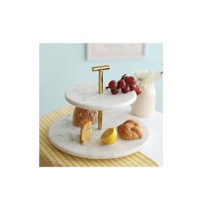 Support à gâteau en marbre naturel de qualité supérieure, fait à la main, support à gâteau en marbre artisanal pour table, support à gâteau - Product Image 1