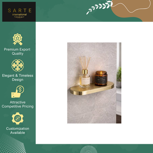 Fabricant en gros vendant des étagères de rangement élégantes pour le salon, décoration d'intérieur, étagères en marbre avec accents dorés de luxe - Product Image 5