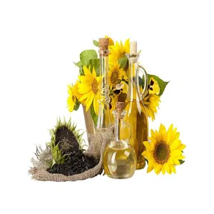 Minyak sayuran biji bunga matahari padat halus harga kompetitif kemasan memasak asal jenis Drum botol kaca jumlah besar