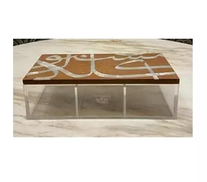 Caja de joyería de diseño moderno, cajas decorativas con forma cuadrada de madera y resina, Color gris, pájaro impreso, utilizado para accesorios de joyería modernos - Product Image 4