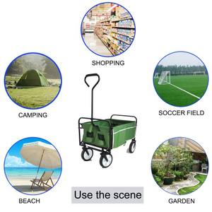 Chariot pliable en acier 600d pour Camping, jardin, Transport, chariot pliable pour enfants, chariot de plage, bollerwagen faltbar, vente en gros - Product Image 3