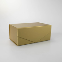 Boîte en papier pliable magnétique fantaisie sur mesure pour robe, vêtements, chaussures, emballage de boîte pliable avec ruban