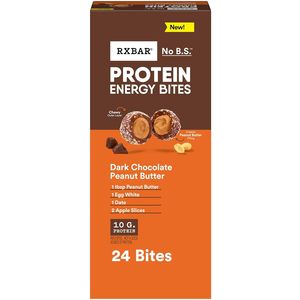 RXBAR Bocaditos de Proteína Energéticos, Bolas de Proteína Sin Gluten, Sabor Chocolate Negro y Mantequilla de Maní, Caja de 21.1 oz (24 Bocaditos) - Product Image 2