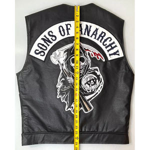 Custom Men's Leather Vest High Quality Motorcycle & Auto Racing Sportswear Protective Gear in Plus Sizes - Product Image 6