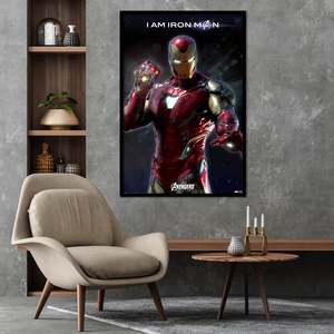 Avengers Endgame Modern <b>Poster</b> I Am Iron Man Made of Durable Paper - Product Image 1