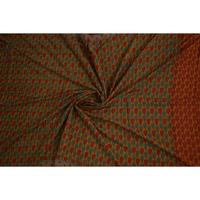 Tissu de sari en soie artificielle vintage léger imprimé floral bohème, respirant, fait main, pour matelas, canapé, rideaux, sacs, pour filles