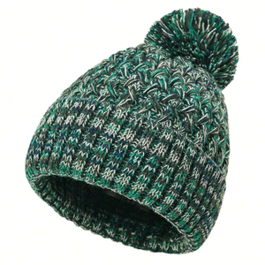Gorros de Jacquard Cálidos para Mujer, con Logotipo Personalizado, Lisos, 100% Algodón, Térmicos, de Invierno, a Rayas, Comunes - Product Image 1