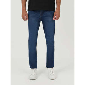 AIFUMI Jeans Casuales Vintage Negro Azabache de Corte Recto, Cintura Media, Transpirables, Impermeables, con Bordado - Product Image 5