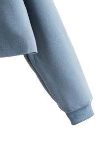 เสื้อครอปแบบลำลองของผู้หญิงเสื้อฮู้ดแขนยาวใส่สบายระบายอากาศได้ดีเสื้อฮู้ดกำหนดโลโก้ได้เอง - Product Image 4