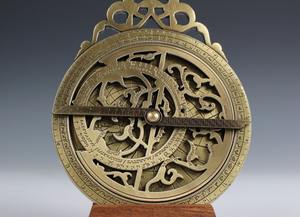 High Quality Vintage Antique Brass Astrolabe Arabic <b>Calendar</b> Brass Astrolabe Old Style Vintage Persian <b>Calendar</b> Engraved Plates - Product Image 5