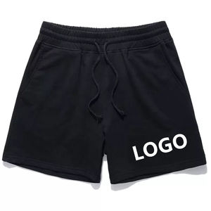 Best Quality Custom Embroidery Men's <b>Shorts</b> 100% Cotton Terry <b>Fleece</b> 280g Streetwear Customizable <b>Short</b> for Men - Product Image 5