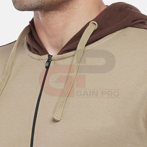 Sweats à capuche demi-fermeture éclair de style décontracté entièrement personnalisés nouveauté sweats à capuche demi-fermeture éclair confortables - Product Image 5