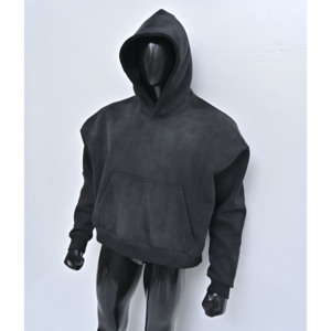 High Quality Thick Blank Plain Heavyweight Oversized Hoodies No <b>String</b> Unisex Plus Size acid wash Men Hoodies sweatshirts - Product Image 5