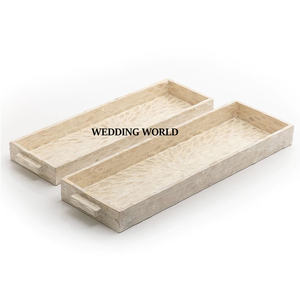 Ensemble de deux plateaux à chocolat design les plus vendus avec couvercle fait à la main vente chaude articles de mariage vente en gros de luxe nouveau plateau à chocolat - Product Image 6