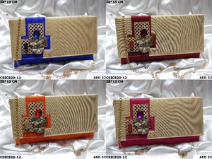 Pochettes de soirée ethniques faites à la main exclusives de créateur pour les femmes Style de sac à main à la mode pour les fêtes de mariage - Product Image 3