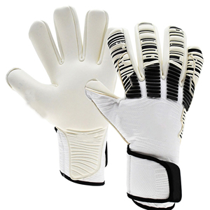 Guantes de Portero profesional blancos y dorados, guantes de portero de fútbol duraderos antideslizantes de Palma de látex para partidos y entrenamientos - Product Image 3