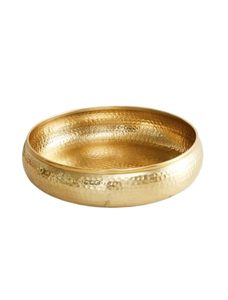 Tazón de popurrí tradicional martillado redondo Austin de arte único hecho a mano metálico (dorado) - Product Image 3