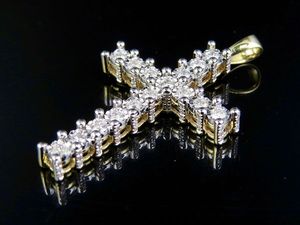 Estilo de moda Iced Out Moissanite Diamond 925 Silver Cross Pendant con joyería de Hip Hop para hombres Party Wear - Product Image 4