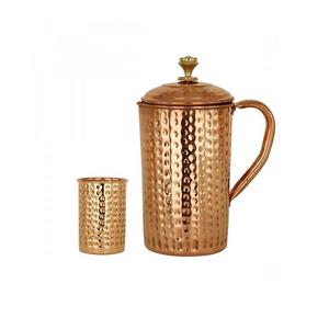 Jarra de Almacenamiento de Agua de Cobre de Último Diseño con la Mejor Calidad, Jarra Redonda para Jugos y Batidos al Mejor Precio en India - Product Image 4