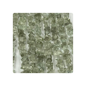 Perlas de pepitas de cuarzo amatista verde facetadas de 8 pulgadas al por mayor 12-15mm aprox. Calidad superior para la fabricación de joyas - Product Image 1