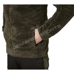 Veste de chasse d'hiver pour homme, style décontracté, respirante, 100% micro-polaire épaisse, coupe-vent, confortable et chaude, personnalisable - Product Image 4