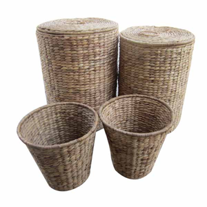 WHOLESALE WATER HYACINTH <b>LAUNDRY</b> <b>BASKET</b> HANDCRAFTED - Product Image 6