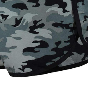 Pantalones cortos de camuflaje informales de verano para hombre, pantalones cortos largos con estampado de carga y cintura elástica con diseño personalizado, patrón sólido sublimado - Product Image 6