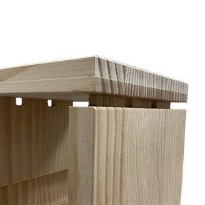 Estante de vino de cuatro capas de madera de pino hecho a mano, difusor aromático, edición de piedra, muebles para el hogar para organizador de botellas de vino de madera Natural - Product Image 5