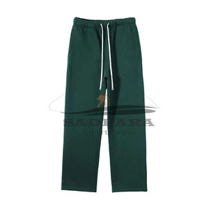 Pantalon de survêtement évasé personnalisé de haute qualité pantalon de survêtement coupe ajustée vêtements de sport décontractés à la mode confortable pantalon pour hommes en coton éponge - Product Image 5